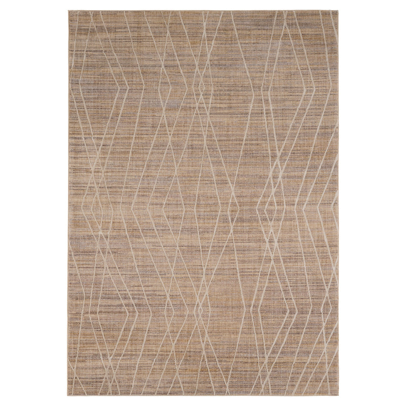 Strata Stone Taupe Elongated Lattice - E1009 - 5' x 8'