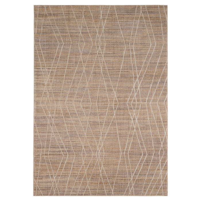 Strata Stone Taupe Elongated Lattice - E1009 - 10' x 13'