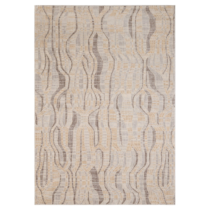 Strata Mist Grey Ribbon Trellis - E1011 - 8' x 11'