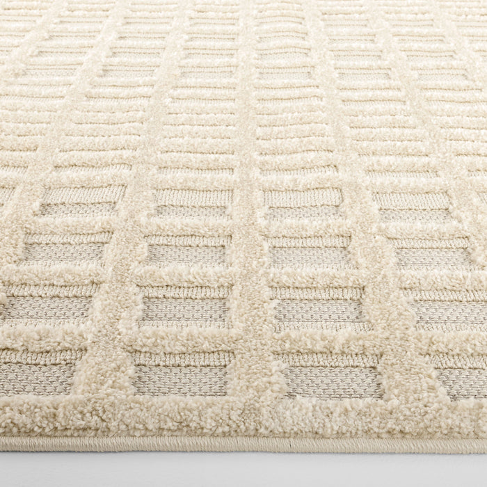 Carmel Ivory Stone Windowpane Grid - E1014 - 8' x 11'