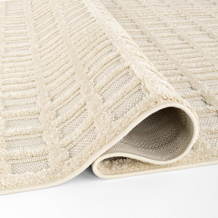 Carmel Ivory Stone Windowpane Grid - E1014 - 5' x 8'