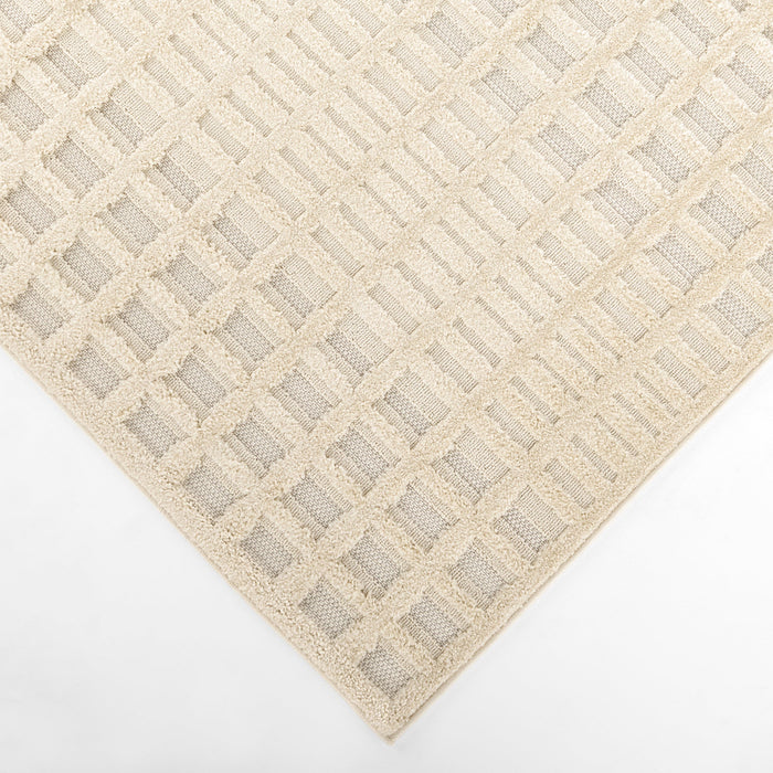 Carmel Ivory Stone Windowpane Grid - E1014 - 5' x 8'