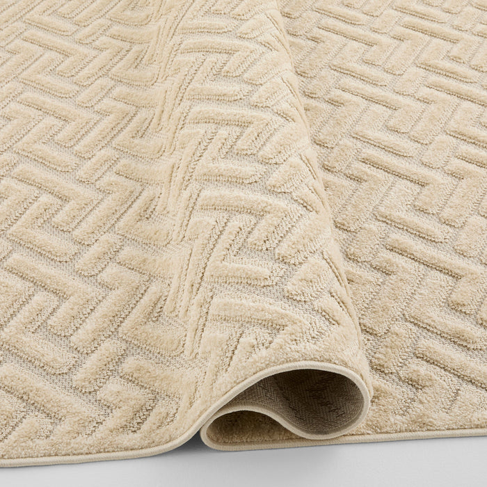 Carmel Sand Stone Herringbone - E1016 - 5' x 8'