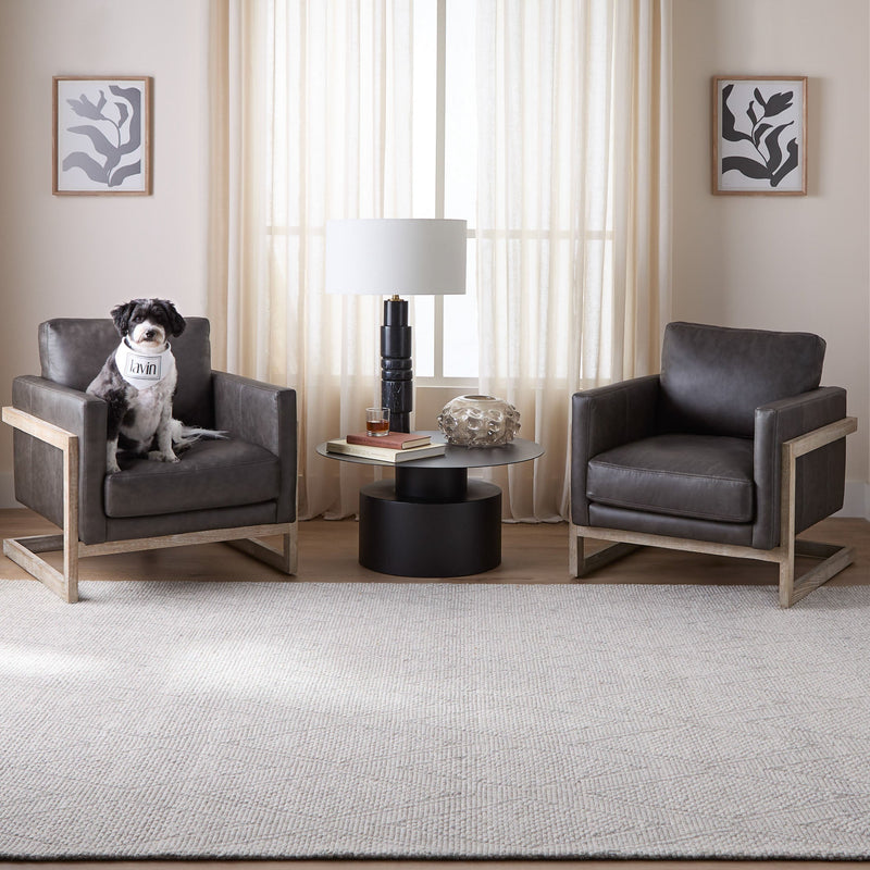 Natural Luxe Ivory Geometric - N1007 - 5' x 8'