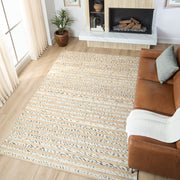 Jaya Beige Stripe - N1010 - 5' x 8'