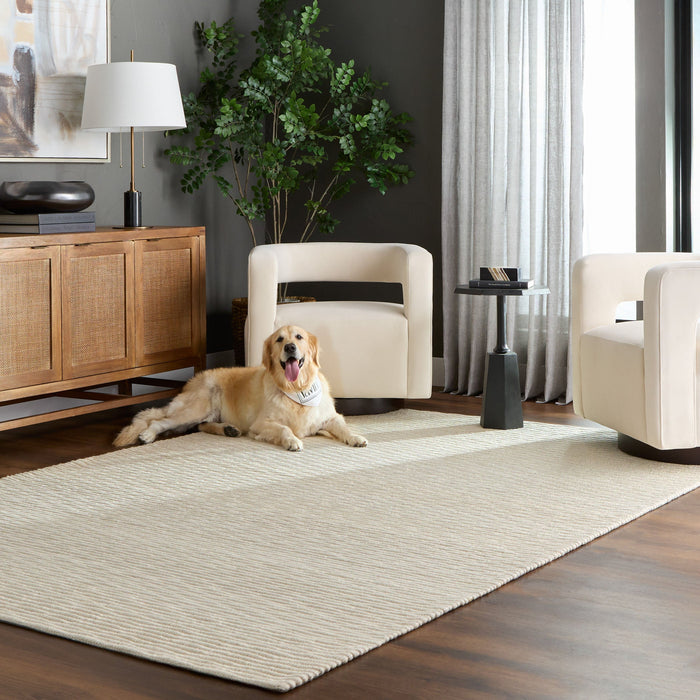 Natural Luxe Ivory Linear - N1011 - 7' x 9'