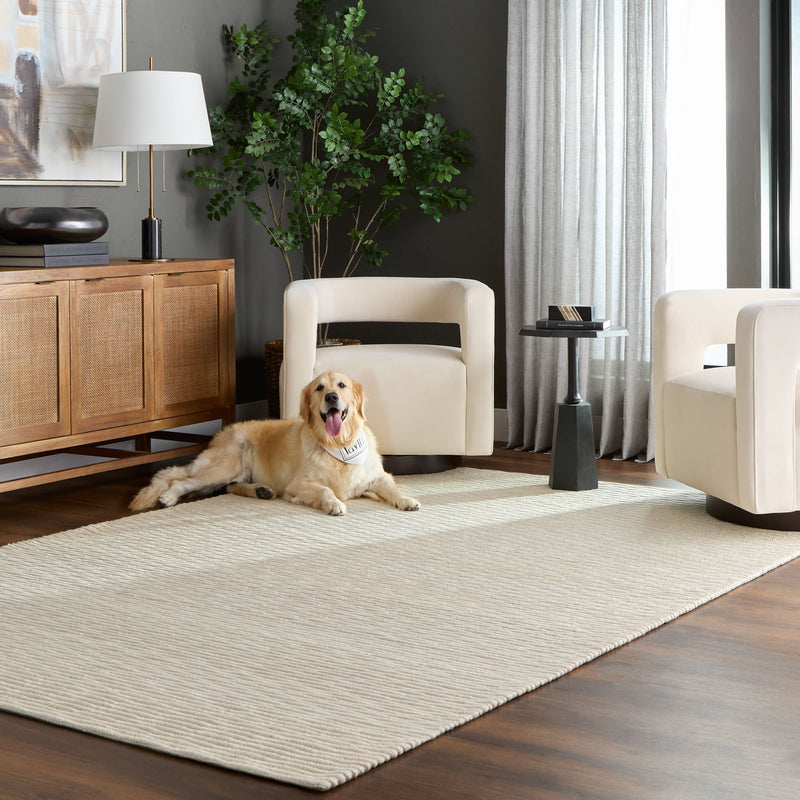 Natural Luxe Ivory Linear - N1011 - 5' x 8'