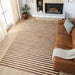 Natural Luxe Brown Stripe - N1012 - 2' x 3'