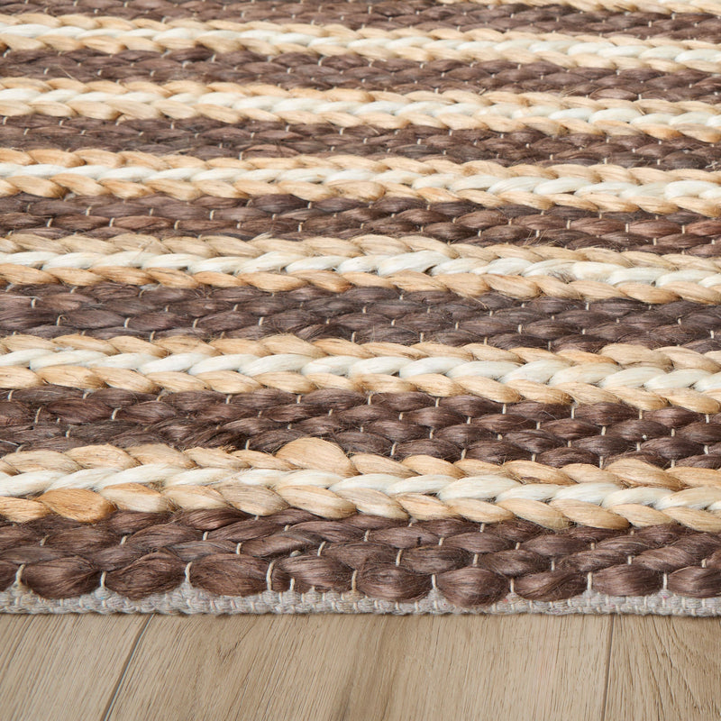 Natural Luxe Brown Stripe - N1012 - 5' x 8'