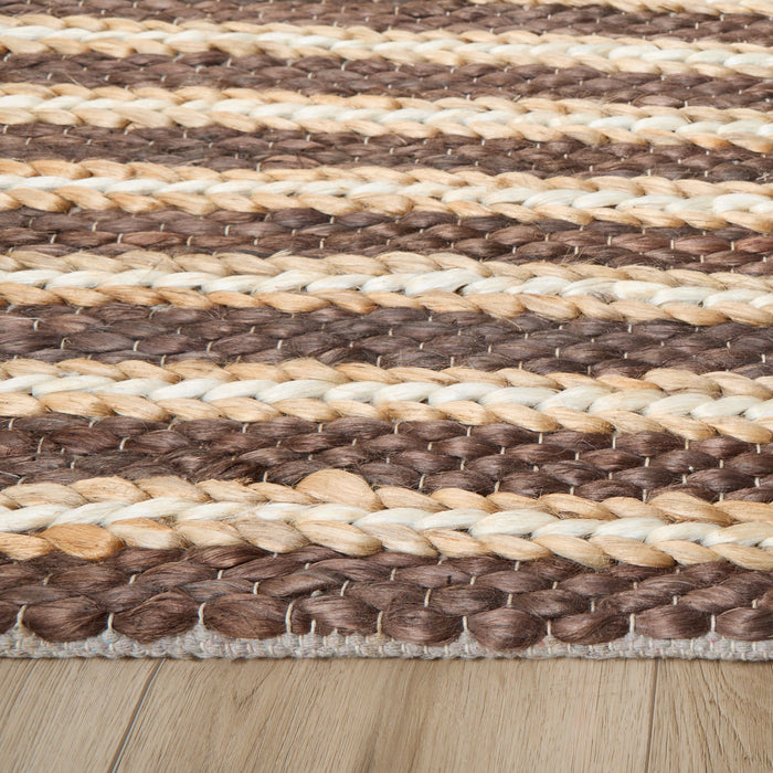 Natural Luxe Brown Stripe - N1012 - 7' x 9'