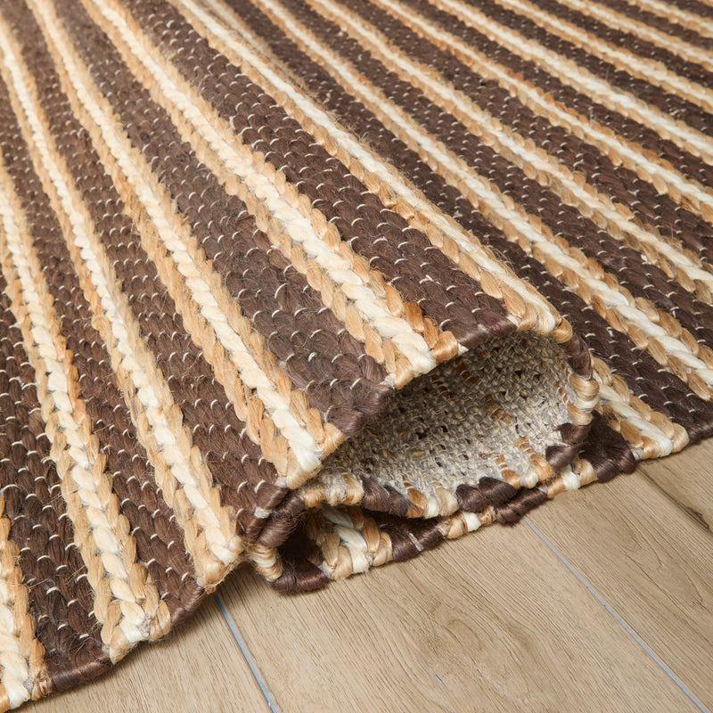 Natural Luxe Brown Stripe - N1012 - 5' x 8'