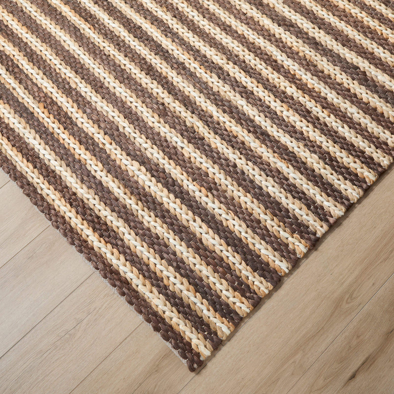 Natural Luxe Brown Stripe - N1012 - 5' x 8'