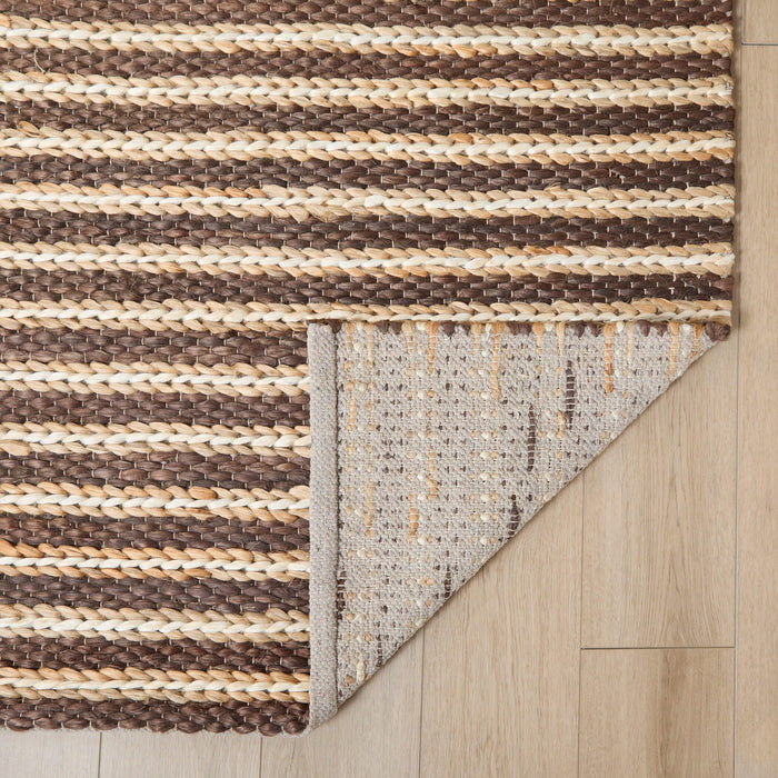 Natural Luxe Brown Stripe - N1012 - 5' x 8'