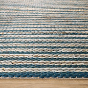 Natural Luxe Blue Stripe - N1013 - 5' x 8'