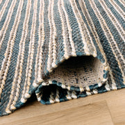 Natural Luxe Blue Stripe - N1013 - 5' x 8'