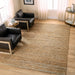 Natural Luxe Green Brown Stripe - N1014 - 7' x 9'