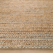 Natural Luxe Green Brown Stripe - N1014 - 5' x 8'