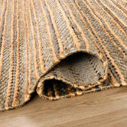 Natural Luxe Green Brown Stripe - N1014 - 5' x 8'