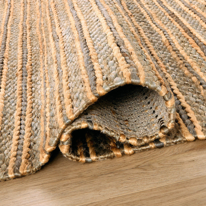 Natural Luxe Green Brown Stripe - N1014 - 10' x 13'
