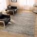 Natural Luxe Blue Ivory Stripe - N1015 - 5' x 8'