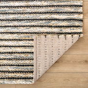 Natural Luxe Blue Ivory Stripe - N1015 - 5' x 8'
