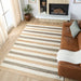 Natural Luxe Ivory Brown Stripe - N1016 - 5' x 8'