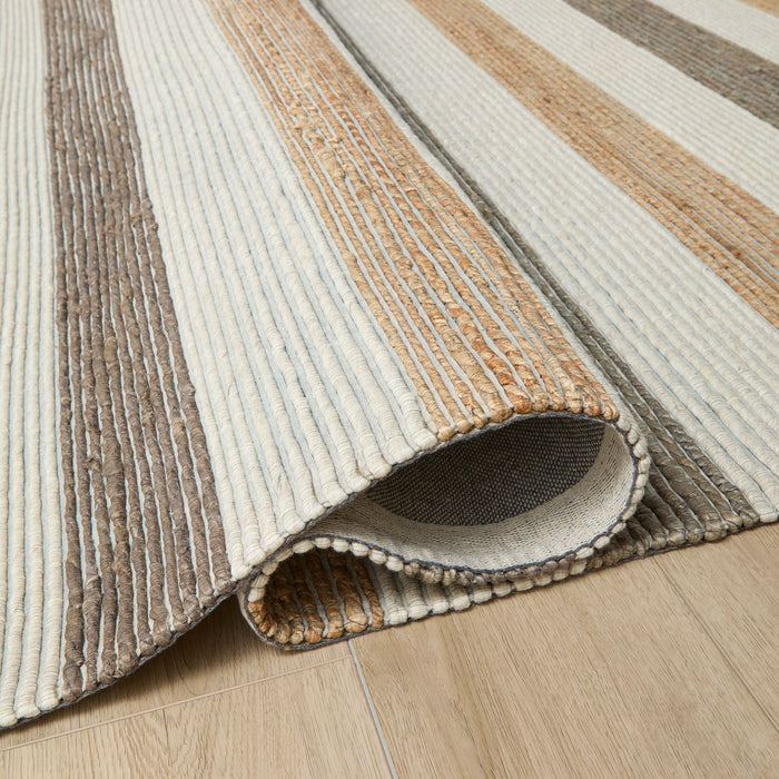 Natural Luxe Ivory Brown Stripe - N1016 - 2' x 3'