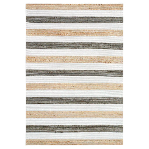 Natural Luxe Ivory Brown Stripe - N1016 - 5' x 8'