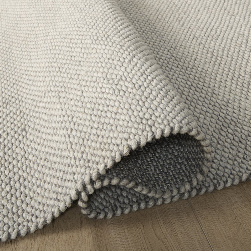 Natural Luxe Blue Gray Ivory Solid - N1018 - 5' x 8'