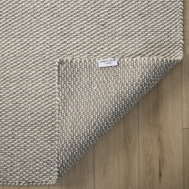 Natural Luxe Blue Gray Ivory Solid - N1018 - 5' x 8'