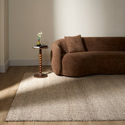 Natural Luxe Brown Ivory Solid - N1019 - 12' x 15'