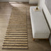 Natural Luxe Beige Plum Brown Stripe - N1021 - 3' x 8' Runner