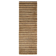 Natural Luxe Beige Plum Brown Stripe - N1021 - 3' x 8' Runner