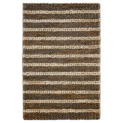 Natural Luxe Gray Ivory Stripe - N1022 - 5' x 8'