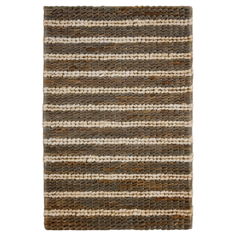 Natural Luxe Gray Ivory Stripe - N1022 - 5' x 8'