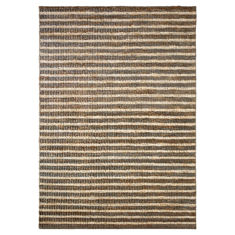 Natural Luxe Gray Ivory Stripe - N1022 - 5' x 8'