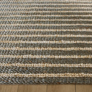 Natural Luxe Gray Ivory Stripe - N1022 - 3' x 8' Runner