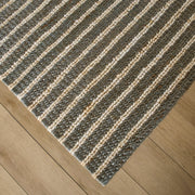 Natural Luxe Gray Ivory Stripe - N1022 - 5' x 8'