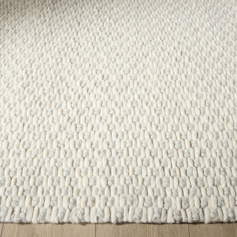Natural Luxe Ivory Light Blue Dots - N1027 - 5' x 8'