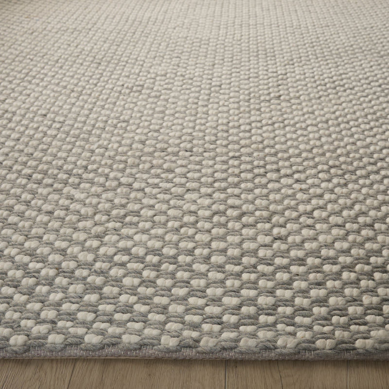 Natural Luxe Blue Gray Ivory Dots - N1028 - 5' x 8'