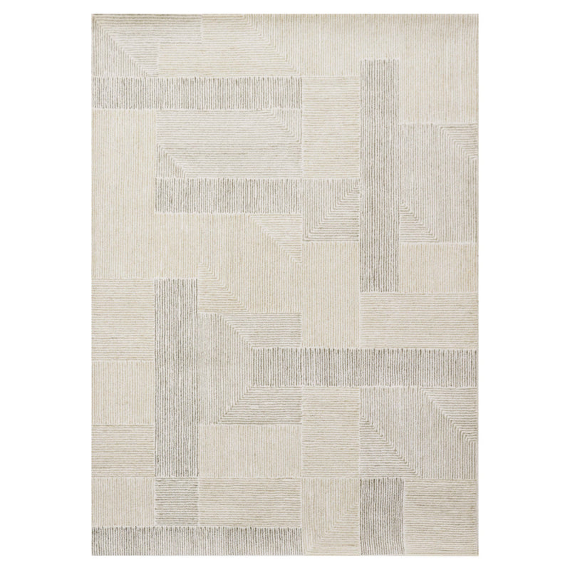 Sachin Gray Ivory Geometric - N2001 - 7' x 9'