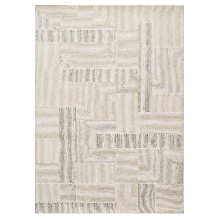 Sachin Gray Ivory Geometric - N2001 - 7' x 9'