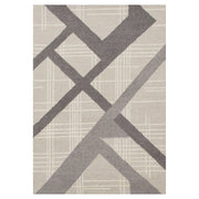 Sachin Gray Ivory Geometric - N2002 - 8' x 11'
