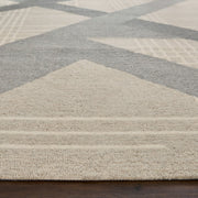 Sachin Gray Ivory Geometric - N2002 - 2' x 3'