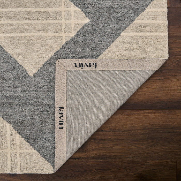 Sachin Gray Ivory Geometric - N2002 - 8' x 11'