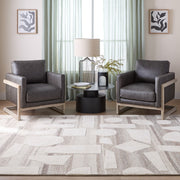 Sachin Brown Ivory Geometric - N2003 - 8' x 11'