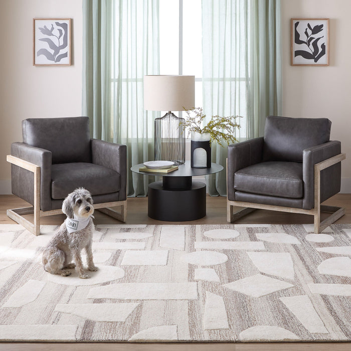 Sachin Brown Ivory Geometric - N2003 - 8' x 11'