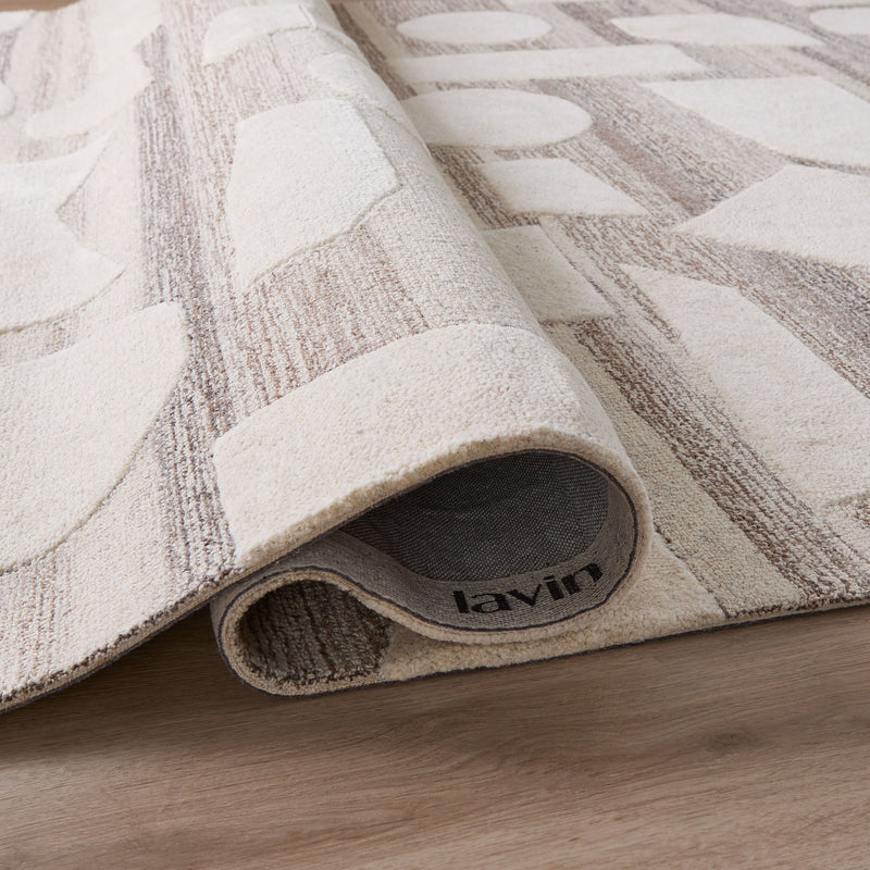 Sachin Brown Ivory Geometric - N2003 - 5' x 8'