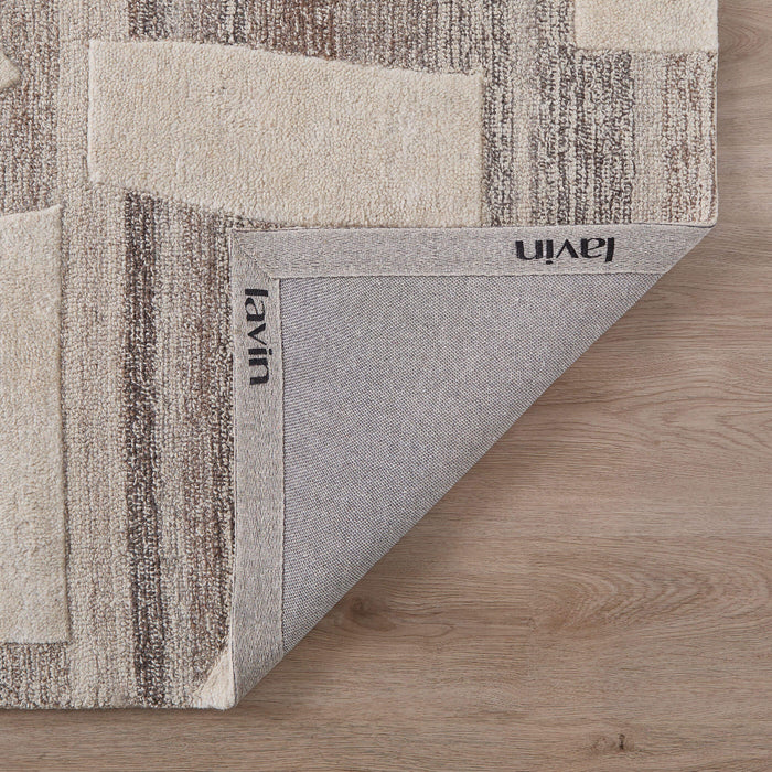 Sachin Brown Ivory Geometric - N2003 - 8' x 11'