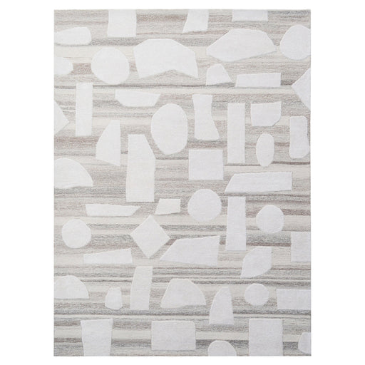 Sachin Brown Ivory Geometric - N2003 - 5' x 8'